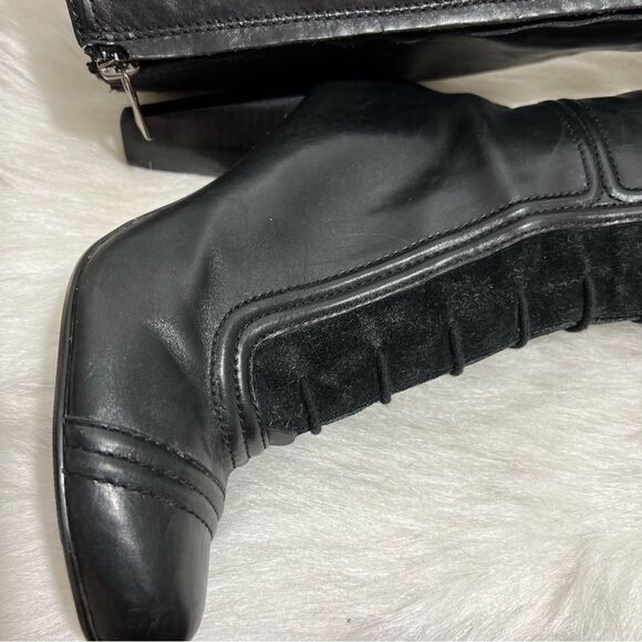 Max Studio Black Lace Up Boots - Picture 9 of 16